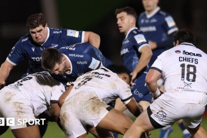 Exeter go top after late comeback win at Sale