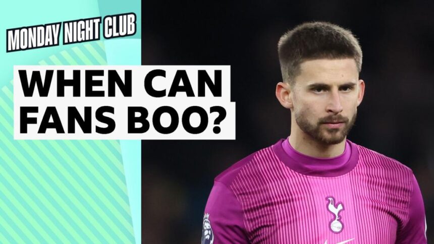 'Why would you do that?' - Sutton on Spurs fans booing