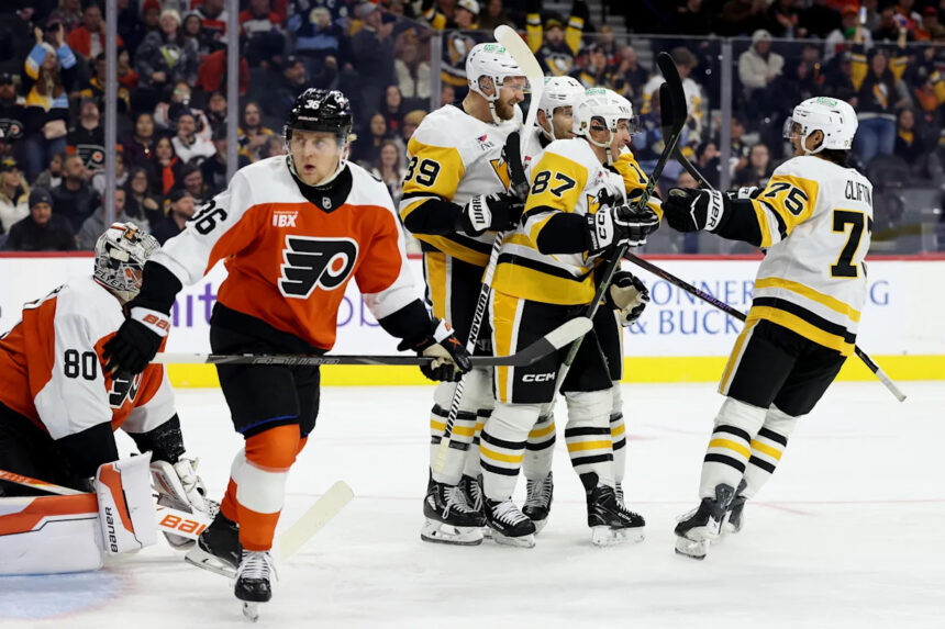 Crosby makes NHL history in Penguins win over Flyers