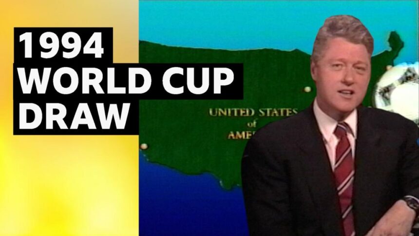 Hasselhoff, Clinton & Blatter v Williams - the 1994 World Cup draw