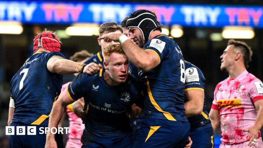 Leinster finish strongly to hold off Harlequins