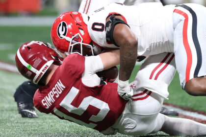 Georgia football holds Alabama to negative rushing total