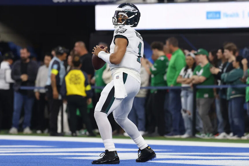 Eagles' QB Jalen Hurts made NFL history with two turnovers on one play vs. Chargers