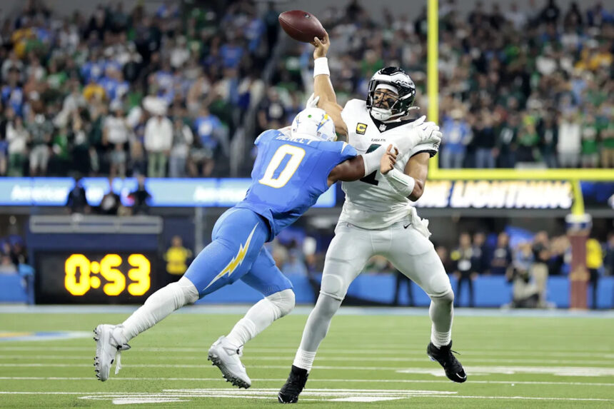 Eagles-Chargers final score: Jalen Hurts has 5 turnovers in overtime loss