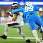 Chargers survive turnover fest to down Eagles in OT