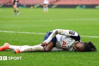 England and Spurs' Naz out for season with ACL injury