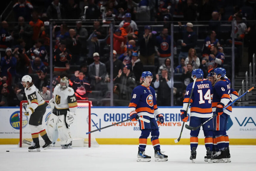 Emil Heineman scores in 4th round of shootout and Islanders beat Golden Knights 5-4