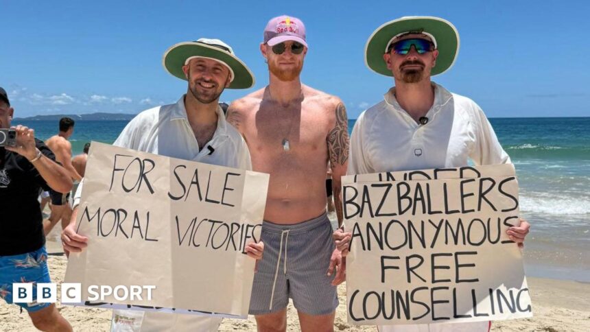 Sledged on the beach - England's break in Noosa