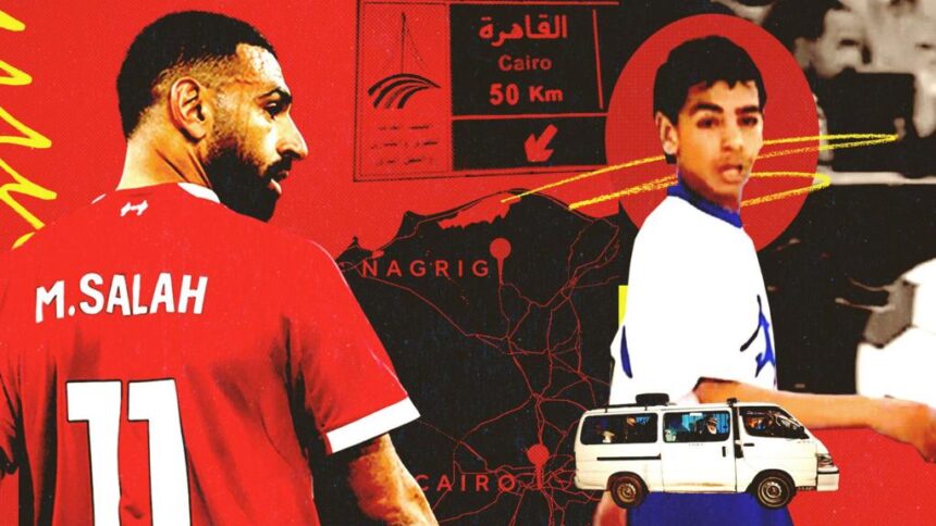 Salah's five-hour bus journey to football training aged 12