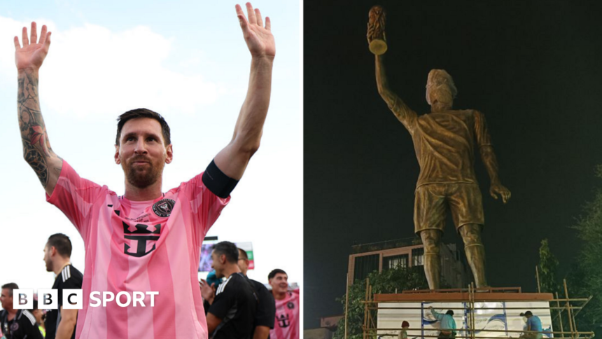 Messi to unveil 70ft statue of himself on 'GOAT' tour