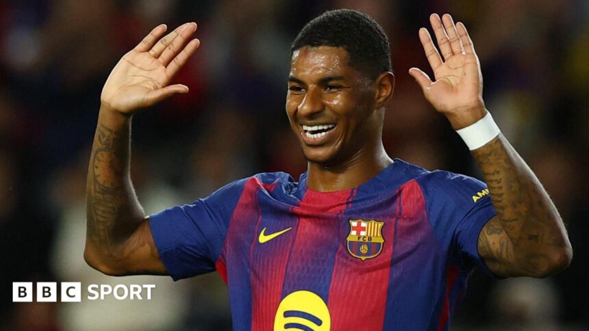Barcelona 'not a pressure' for on-loan Rashford