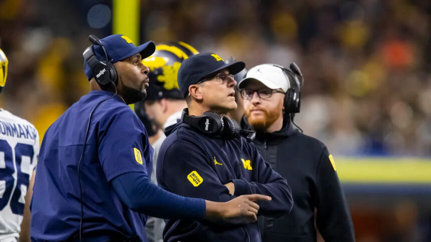 Jim Harbaugh "still processing" Sherrone Moore's firing at Michigan