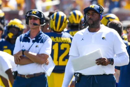 Former Michigan coach Jim Harbaugh reacts to Sherrone Moore's firing and charges