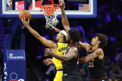 Joel Embiid drops 39 points on Pacers, keeping Rick Carlisle from 1,000th win