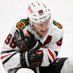 Connor Bedard out at least 1 game for Blackhawks after shoulder injury from 'freak accident'