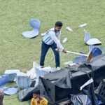 Angry fans throw chairs and bottles at Messi event in India