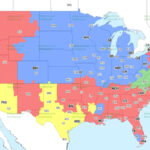TV broadcast map for Bears vs. Browns in Week 15