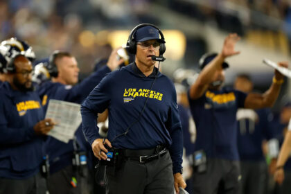 What Chargers HC Jim Harbaugh said about Sherrone Moore's firing