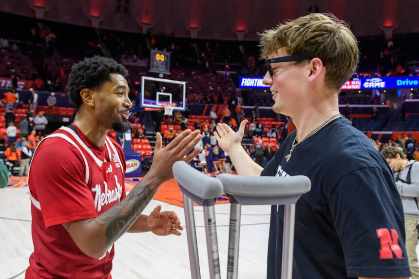 Jamarques Lawrence's buzzer-beater gives No. 23 Nebraska an 83-80 win over No. 13 Illinois