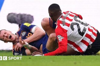 Burn suffers broken rib and punctured lung