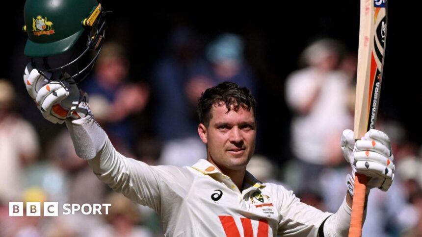 England battle despite Carey ton in crucial Test