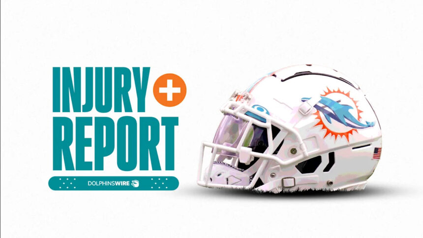 Dolphins list 15 players on Wednesday injury report