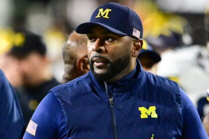 Sherrone Moore appears red-eyed in booking photo after Michigan firing, arrest
