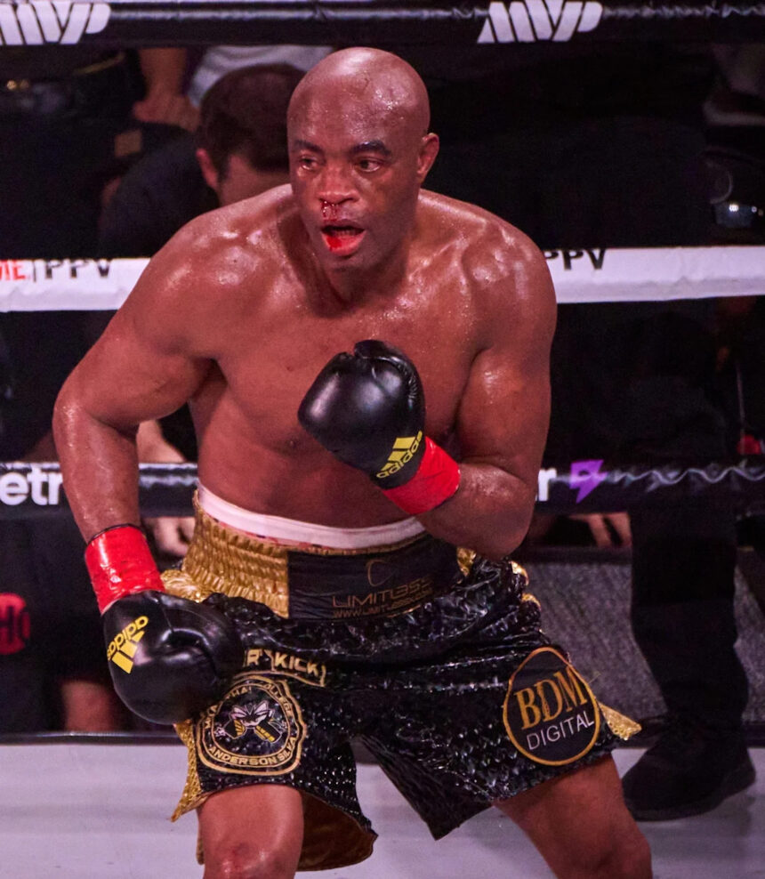 Paul vs. Joshua highlights: 50-year-old Anderson Silva knocks out Tyron Woodley in the second