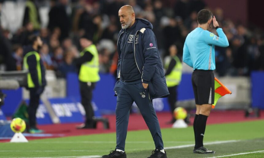 Predicted West Ham XI vs Man City (3-4-2-1)