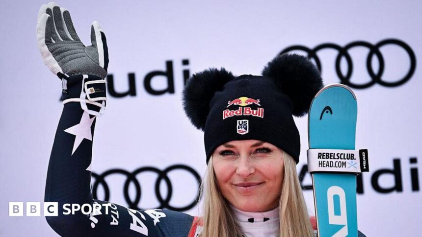 Vonn claims third podium finish in four races