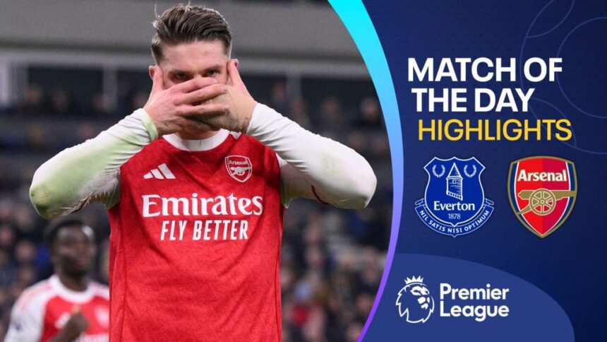 Gyokores penalty sends Arsenal top of the table in win against Everton