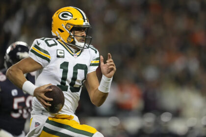 Jordan Loves leaves to locker room after helmet-to-helmet hit