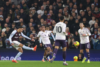 Morgan Rogers at the double as Aston Villa down Manchester United to maintain title charge