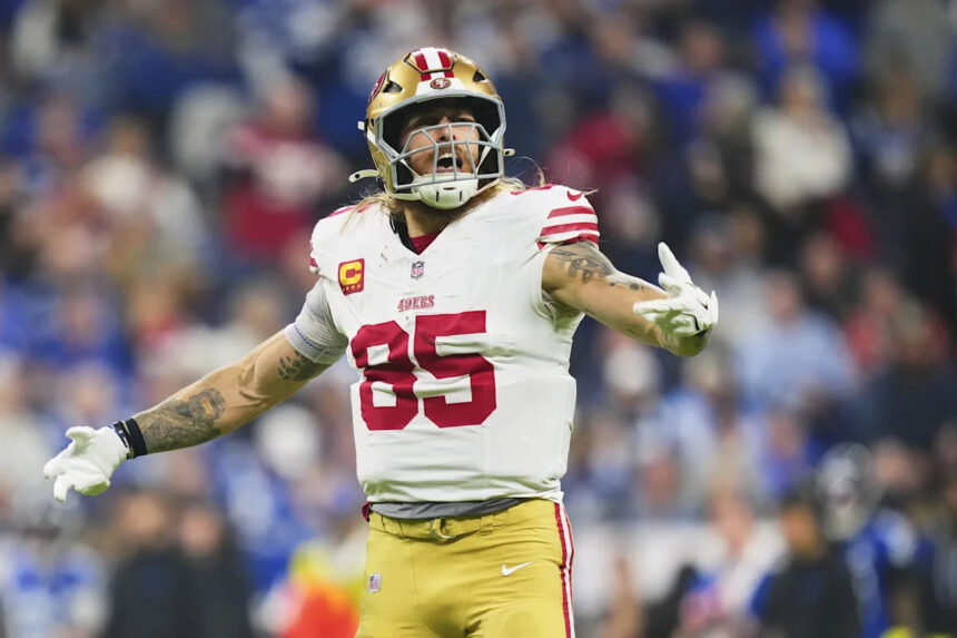 George Kittle injury: 49ers TE injures ankle and is questionable to return in Week 16
