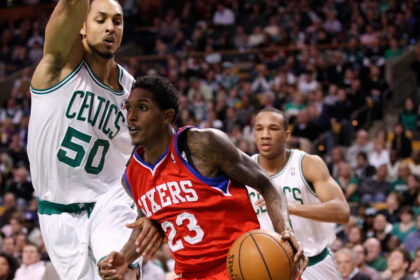 Boston Celtics jersey history No. 50 - Ryan Hollins (2012)