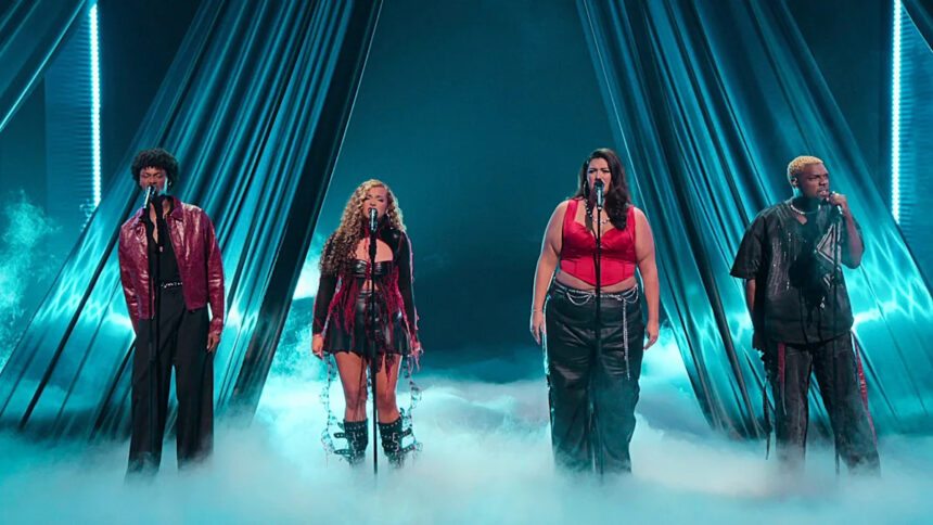 Who is singing the national anthem for Lions-Vikings on Christmas Day?