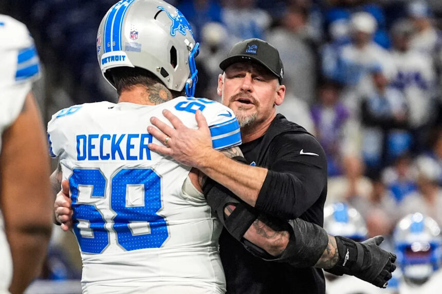 Taylor Decker injury update: Lions LT questionable (illness) vs Vikings