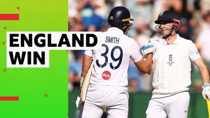 England win first Test in Australia in 15 years