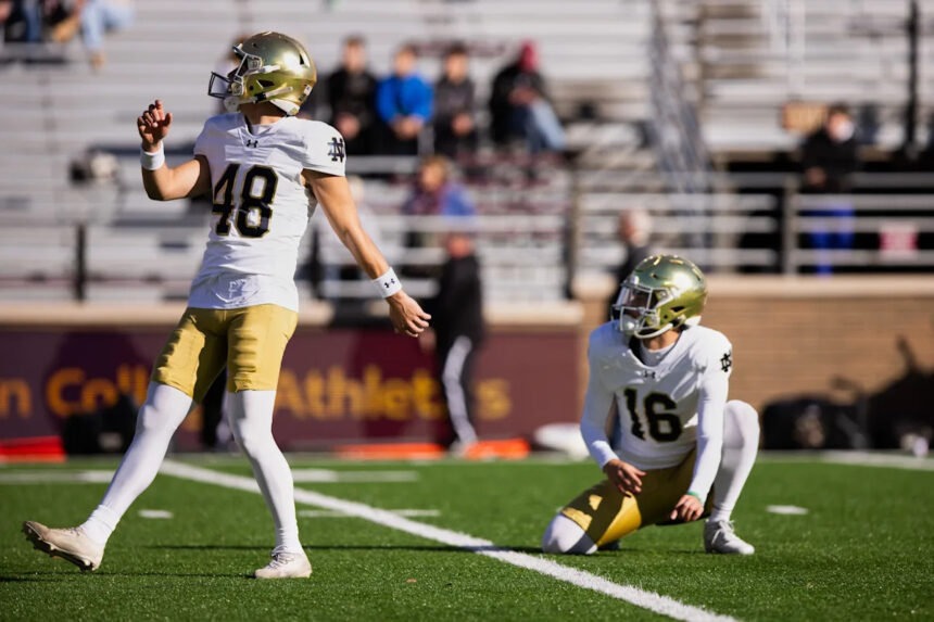 Notre Dame football sees a specialist enter the transfer portal