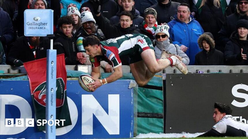 Radwan double helps Leicester triumph over Saracens