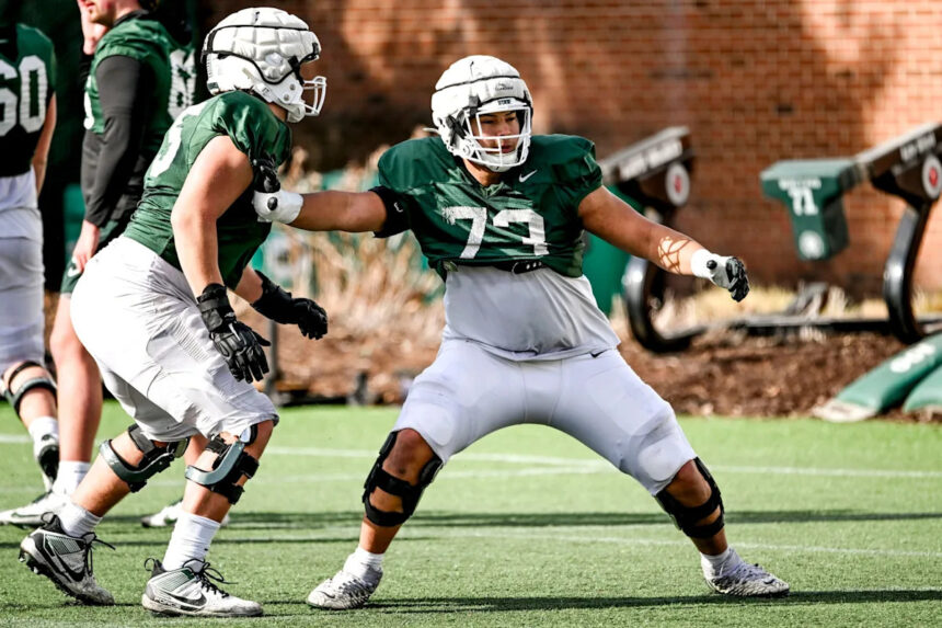 Michigan State football losing redshirt freshman OT to transfer portal