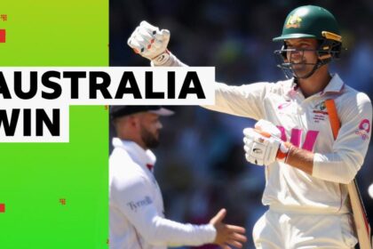 Carey hits four to seal five-wicket win for Australia