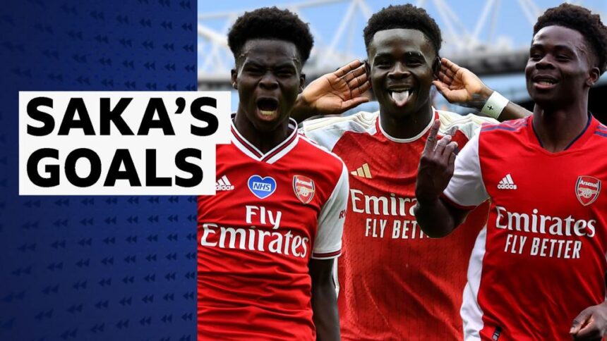 Watch Saka's best Premier League goals