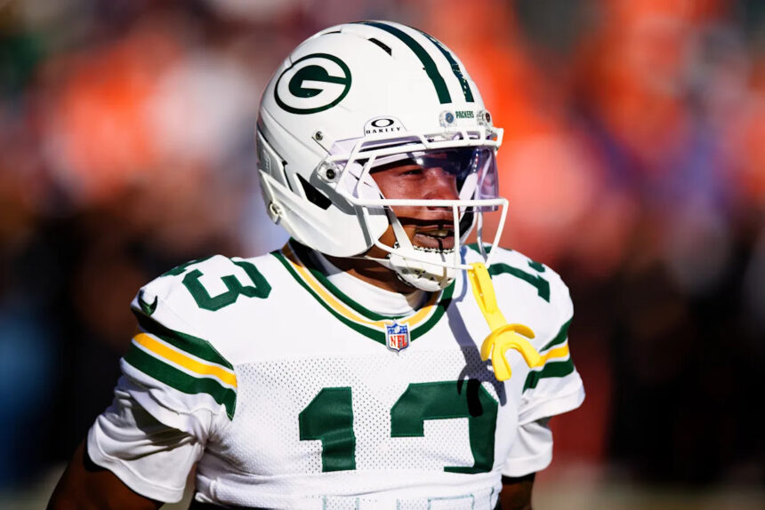 Packers downgrade WR Dontayvion Wicks to OUT vs. Bears