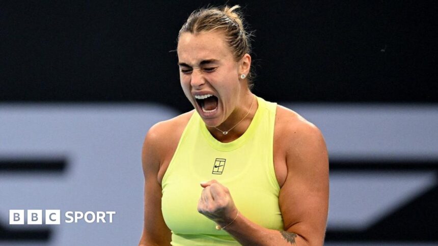 Dominant Sabalenka reaches Brisbane final