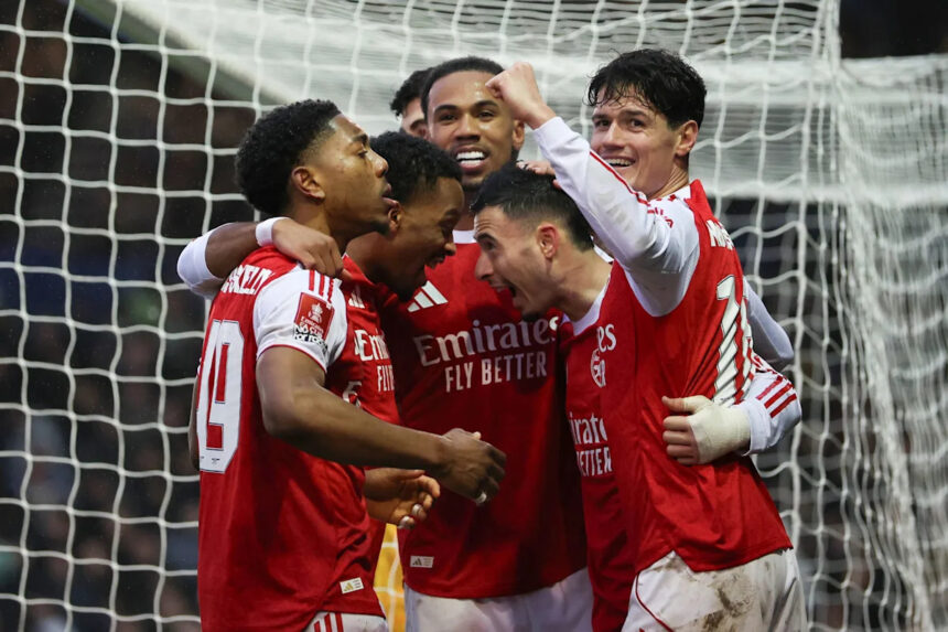 Martinelli Hat Trick Seals Arsenal 4-1 FA Cup Win at Portsmouth