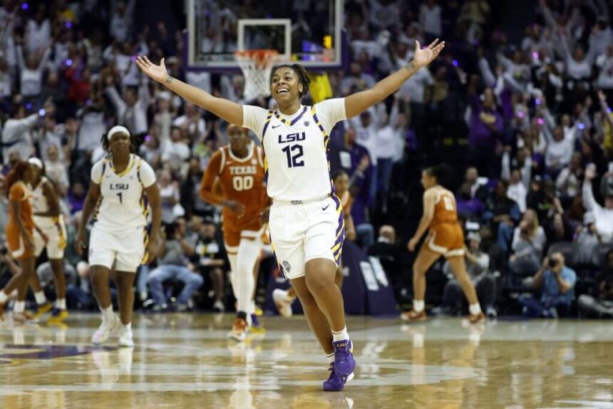 No. 12 LSU women hand No. 2 Texas first loss of season