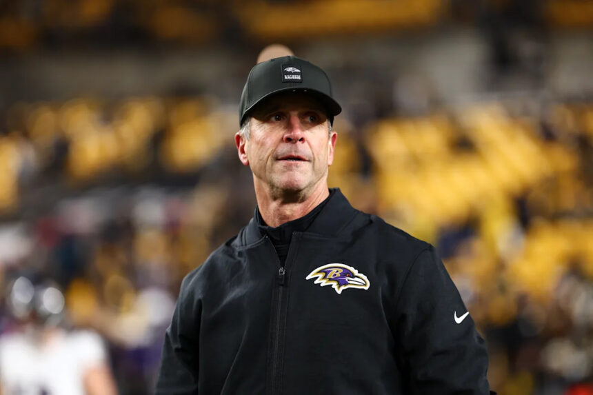 Falcons interview John Harbaugh for head coach vacancy