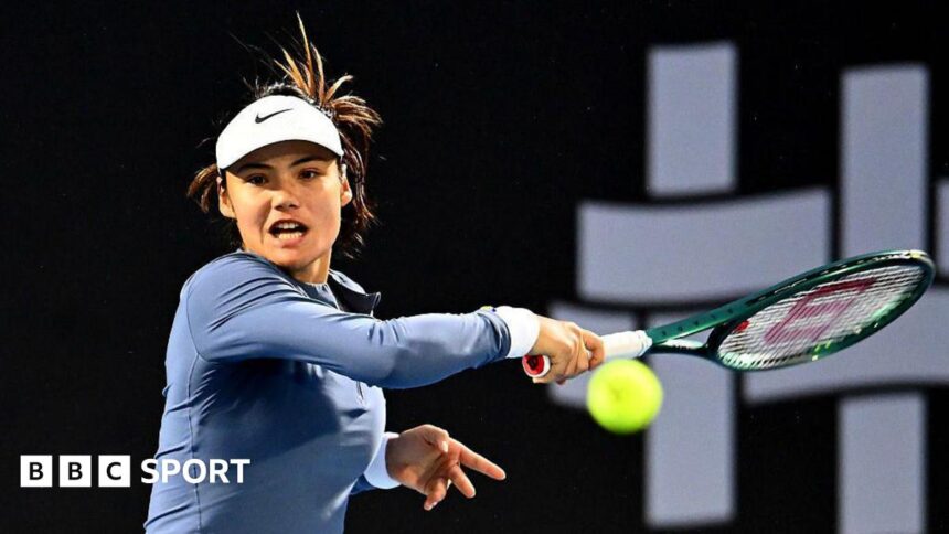 Rain delays Raducanu in Hobart first round