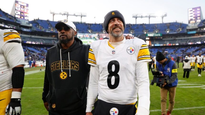 Aaron Rodgers Calls Discussion Surrounding Mike Tomlin Decision ‘An Absolute Joke’